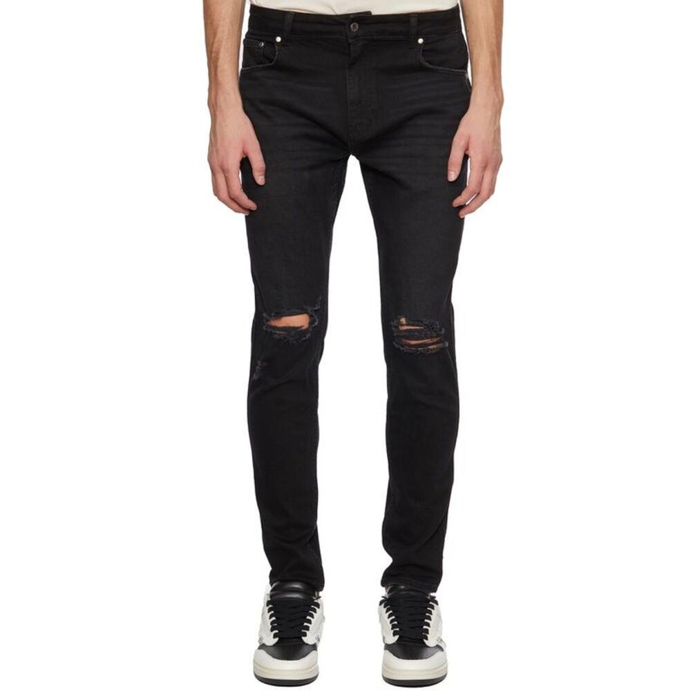 REPRESENT Distressed Skinny Fit Jeans Men BLACK Pants